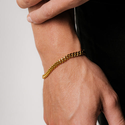 Bracelet Cubain Élégant 5MM au Style Intemporel
